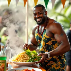 Terry Crews e comida brasileira