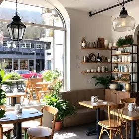 cafés e restaurantes