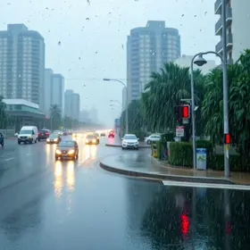 chuva forte em SP e frio no Sul